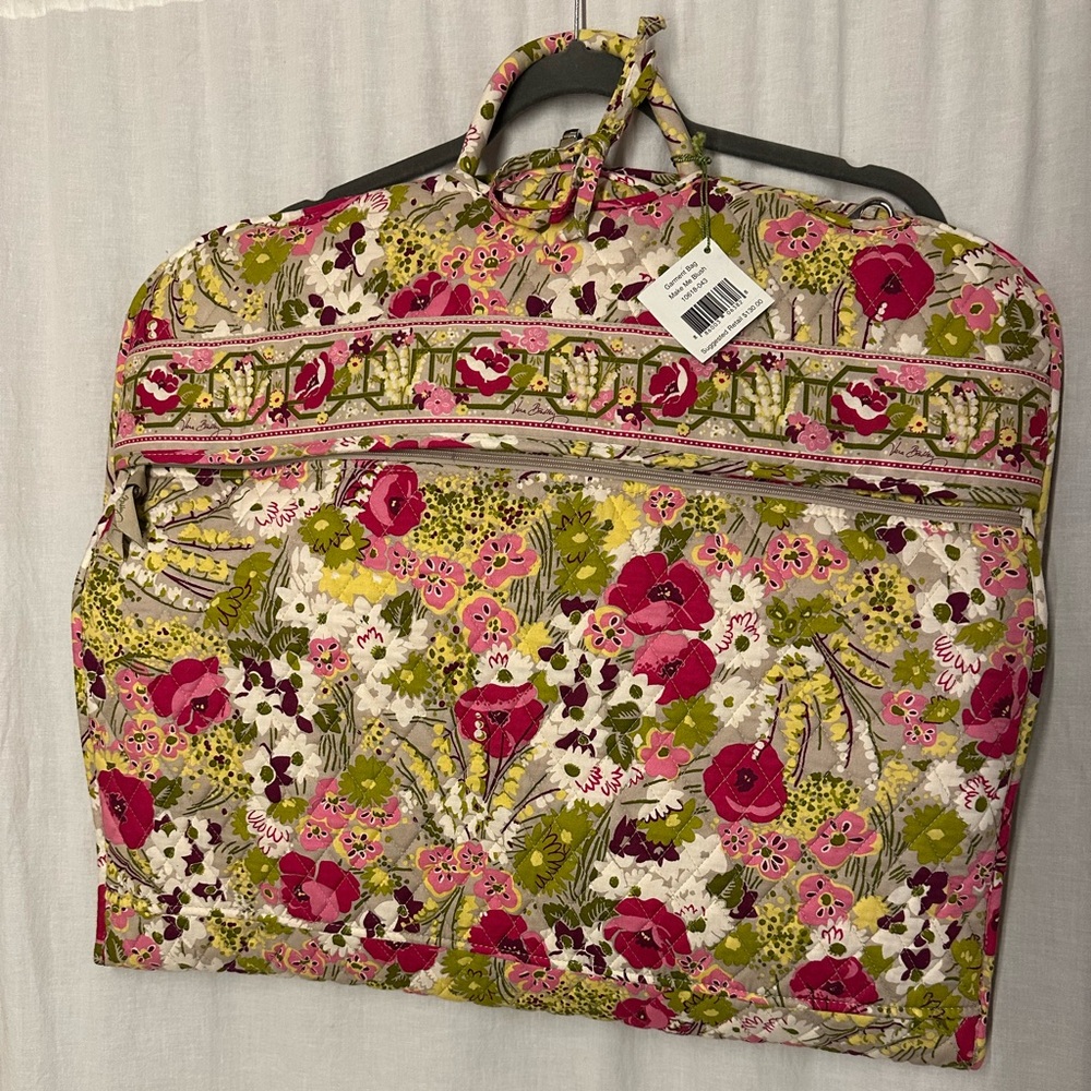NWT Vera Bradley Make Me Blush Floral Women's Garment Bag